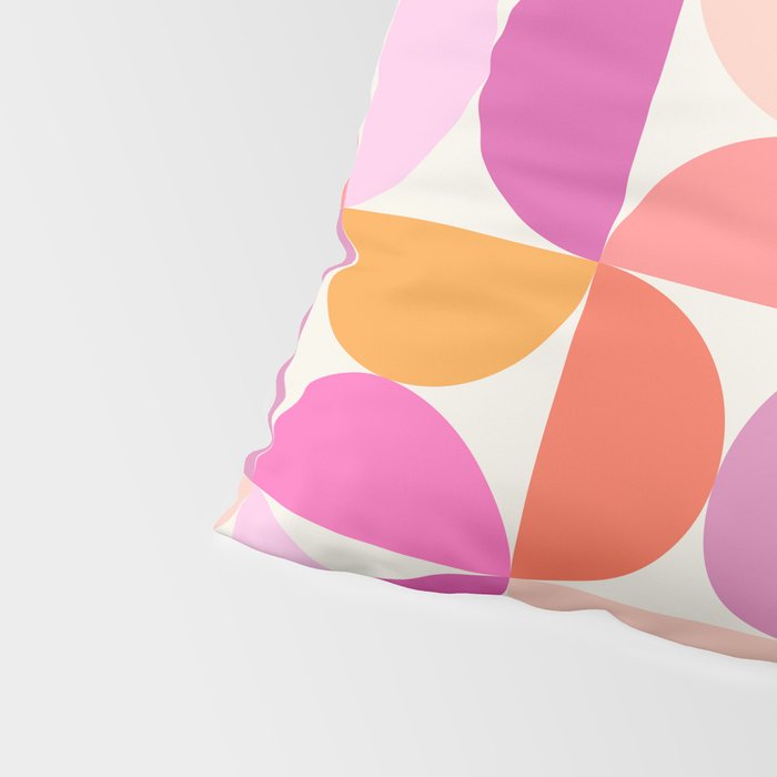 Mid Century Modern Shapes - Pink Pillow Sham Gallery Image 4