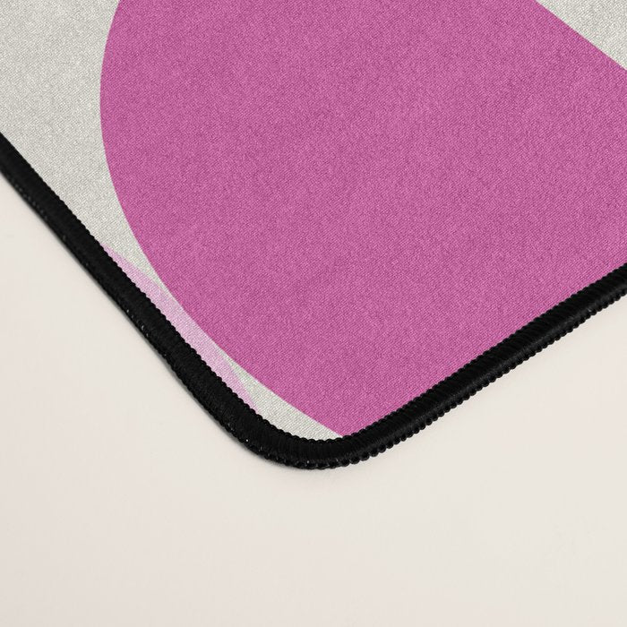 Mid Century Modern Shapes - Pink Desk Mat Gallery Image 4