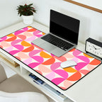 Mid Century Modern Shapes - Pink Desk Mat Gallery Image 2