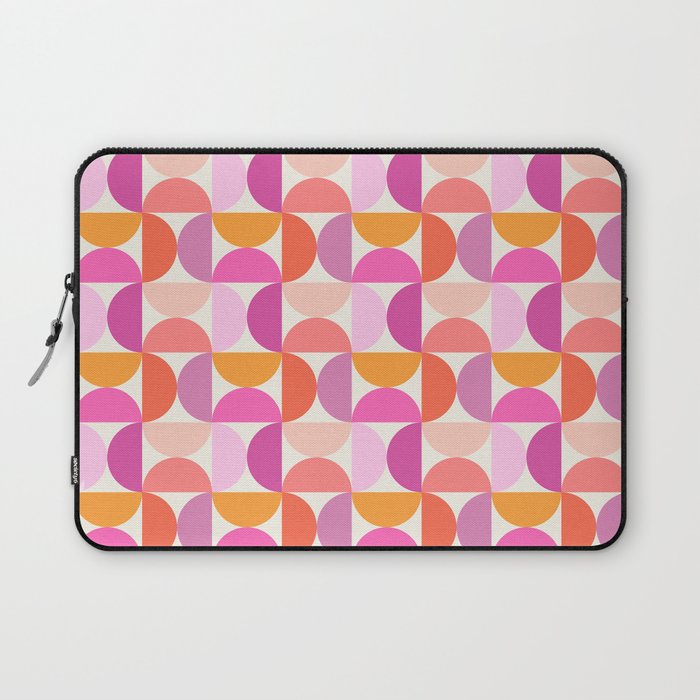 Mid Century Modern Shapes - Pink Laptop Sleeve Gallery Image 1