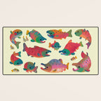 Salmon day Desk Mat Gallery Image 3