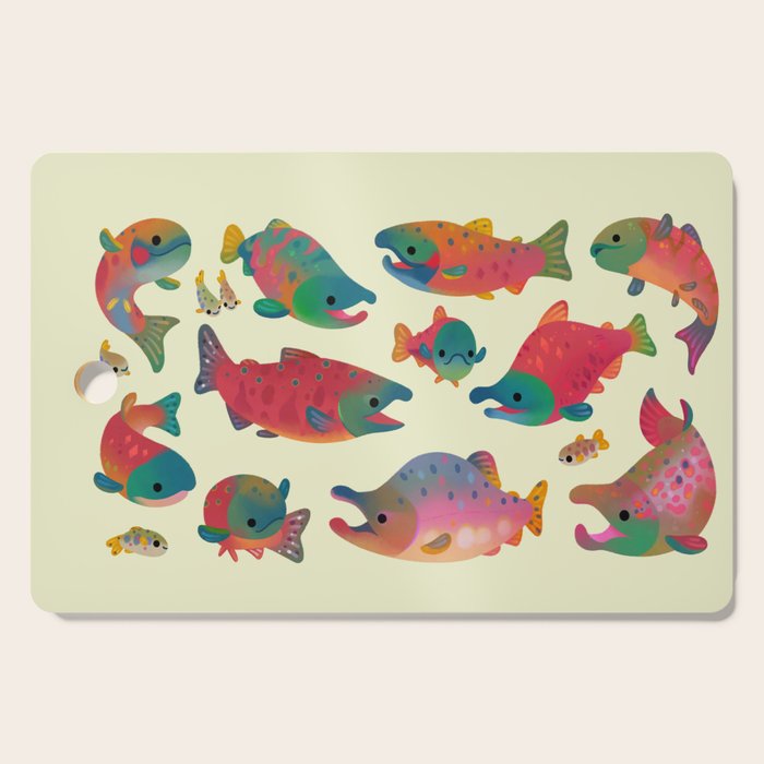 Salmon day Cutting Board Gallery Image 1