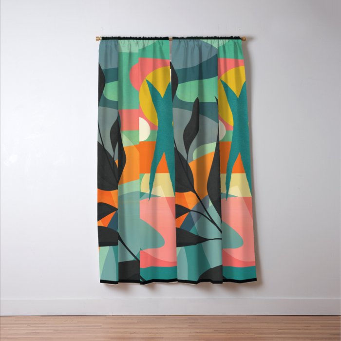 Sunrise Garden 11 Window Curtain Gallery Image 3