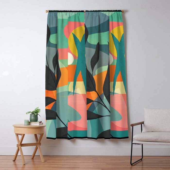 Sunrise Garden 11 Window Curtain Gallery Image 5