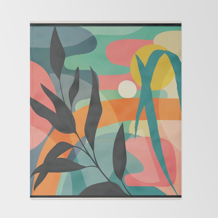 Sunrise Garden 11 Throw Blanket Gallery Image 2