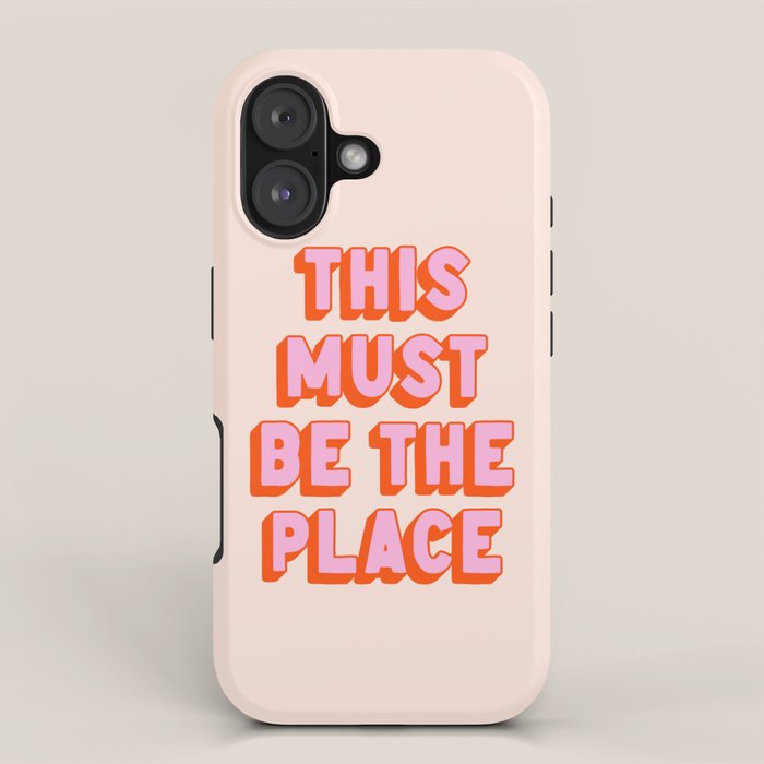 This Must Be The Place: The Peach Edition iPhone Case Gallery Image 1