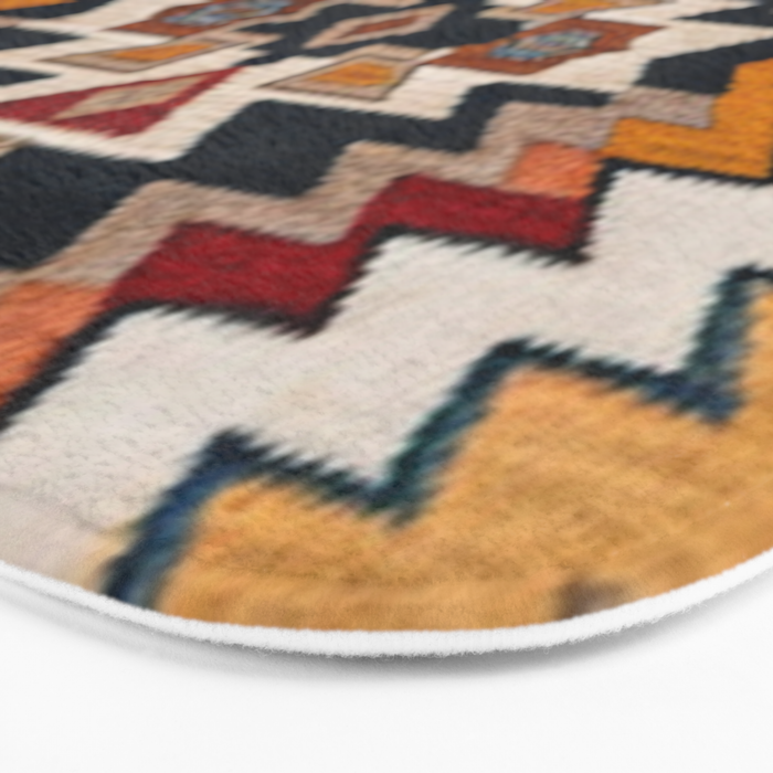 Southwestern Colorful Bohemian Bath Mat Gallery Image 3