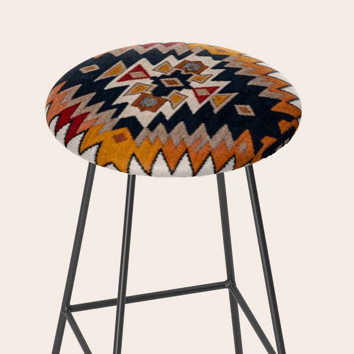 Southwestern Colorful Bohemian Stool Gallery Image 2