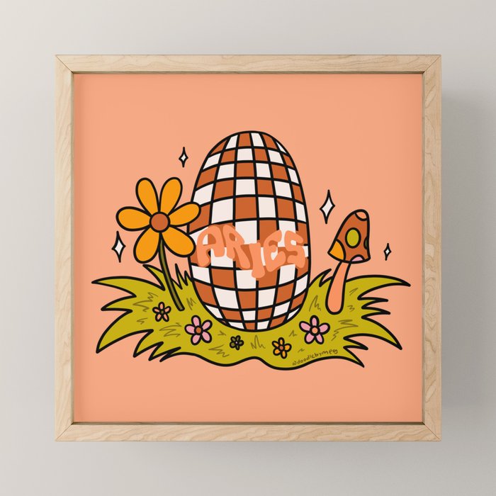 Aries Easter Egg Mini Art Print Gallery Image 1