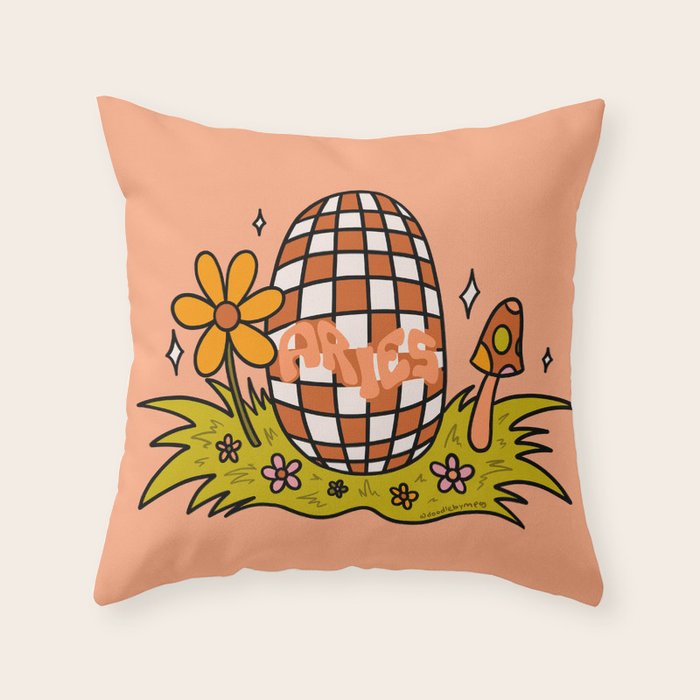 Aries Easter Egg Throw Pillow Gallery Image 6