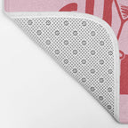 Cheers. Cocktails and Drinks in Pink and Red Bath Mat Gallery Image 2