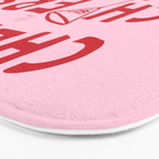 Cheers. Cocktails and Drinks in Pink and Red Bath Mat Gallery Image 3