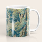 Antique 17th Century Flemish Verdure Lovers Landscape Tapestry Coffee Mug Gallery Image 1