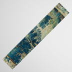 Antique 17th Century Flemish Verdure Lovers Landscape Tapestry Table Runner Gallery Image 3