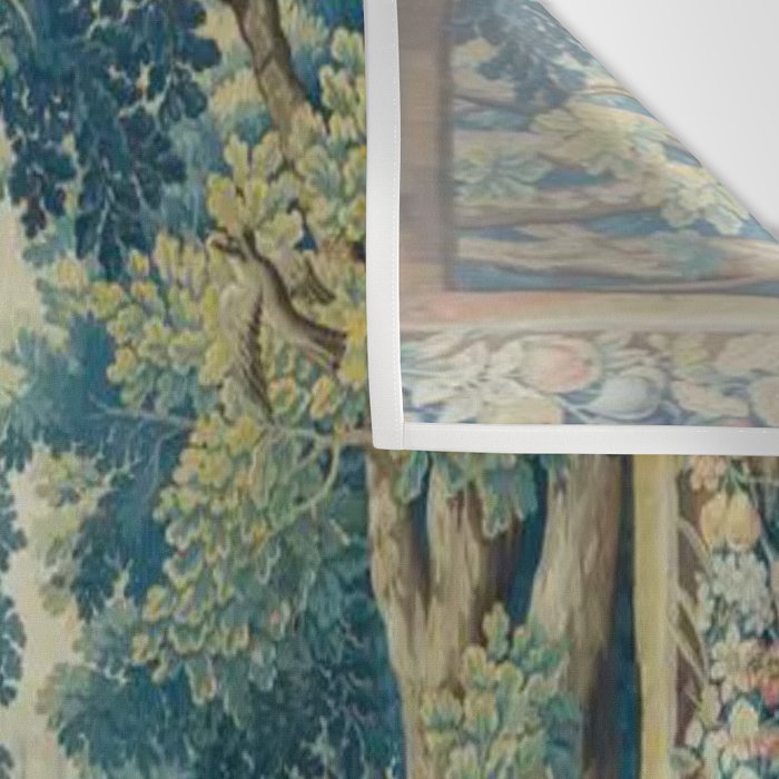 Antique 17th Century Flemish Verdure Lovers Landscape Tapestry Wall Tapestry Gallery Image 3