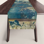 Antique 17th Century Flemish Verdure Lovers Landscape Tapestry Table Runner Gallery Image 1