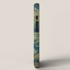 Antique 17th Century Flemish Verdure Lovers Landscape Tapestry iPhone Case Gallery Image 2