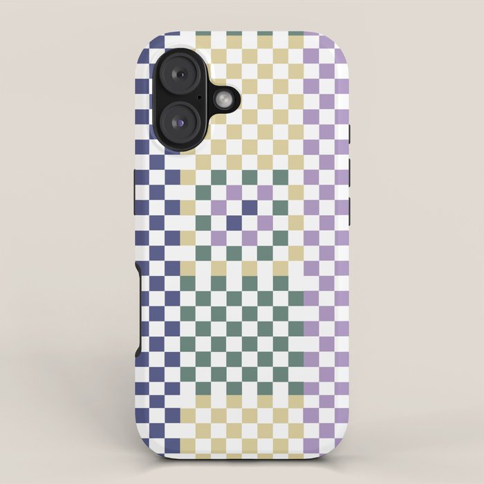 Bold colors block grid A iPhone Case Gallery Image 1