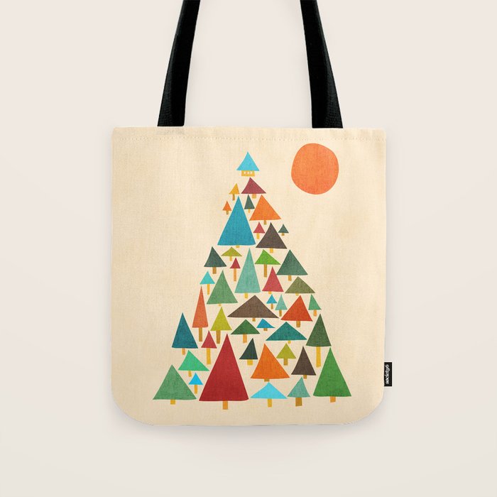 The house at the pine forest Tote Bag Gallery Image 1