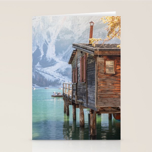 Lake Braies in Autumn - Dolomites Nature Photography Print Stationery Card Gallery Image 2