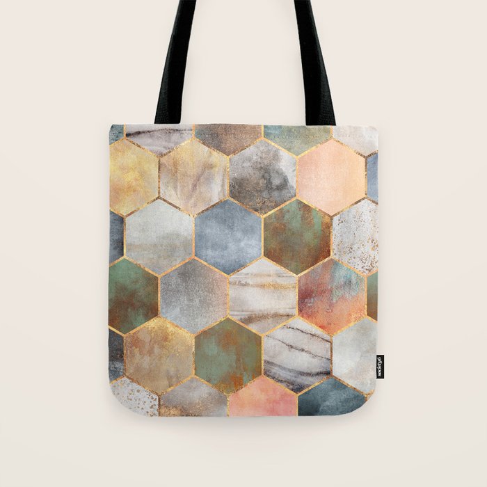 Pretty Hexagons Tote Bag Gallery Image 1