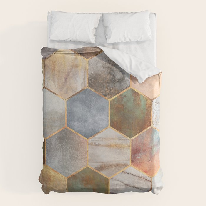 Pretty Hexagons Duvet Cover Gallery Image 1