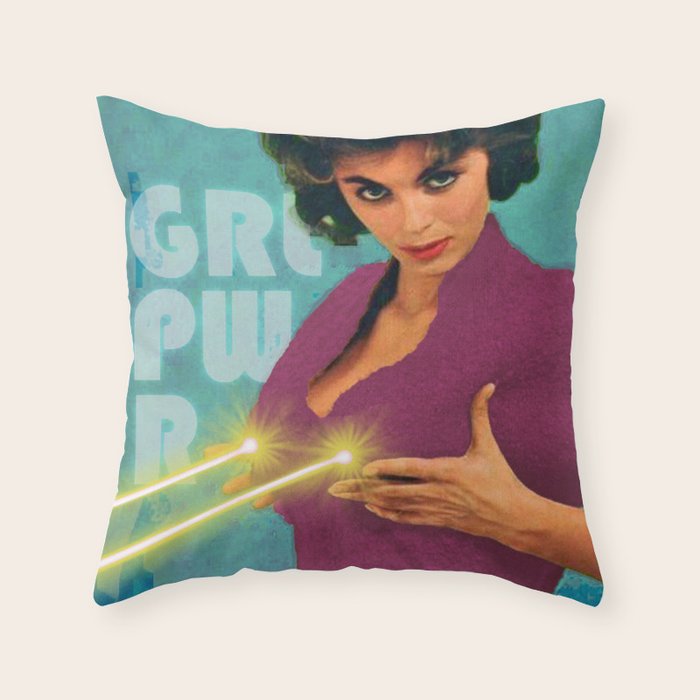 GRL PWR Throw Pillow Gallery Image 6