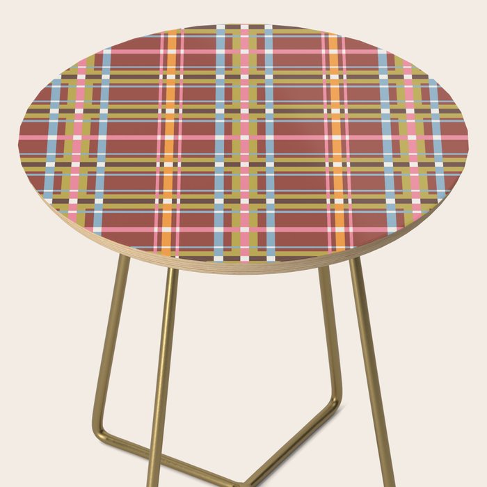 Autumn Tartan Charm Side Table Gallery Image 2