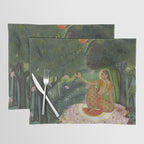 Indian Princess In Bird Garden Placemat Gallery Image 1
