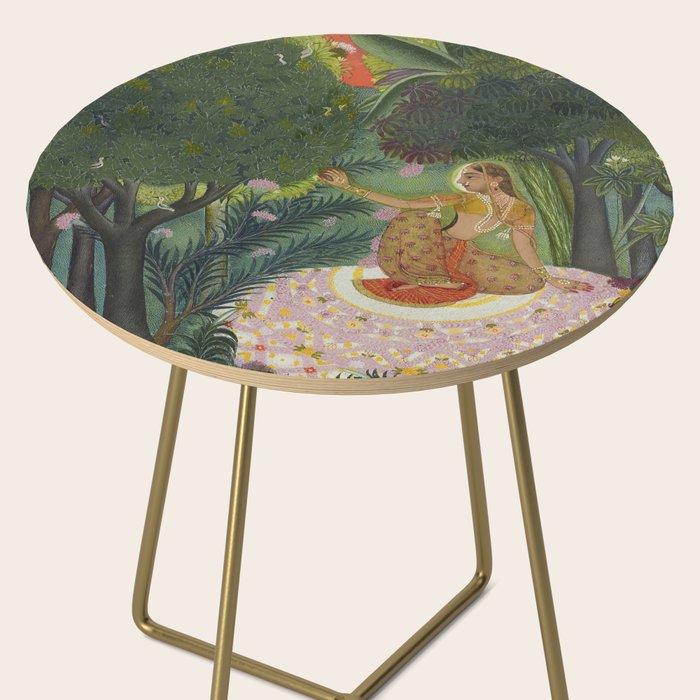 Indian Princess In Bird Garden Side Table Gallery Image 2