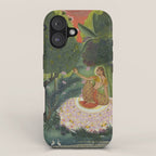 Indian Princess In Bird Garden iPhone Case Gallery Image 1