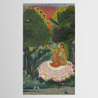 Indian Princess In Bird Garden Tablecloth Gallery Image 2
