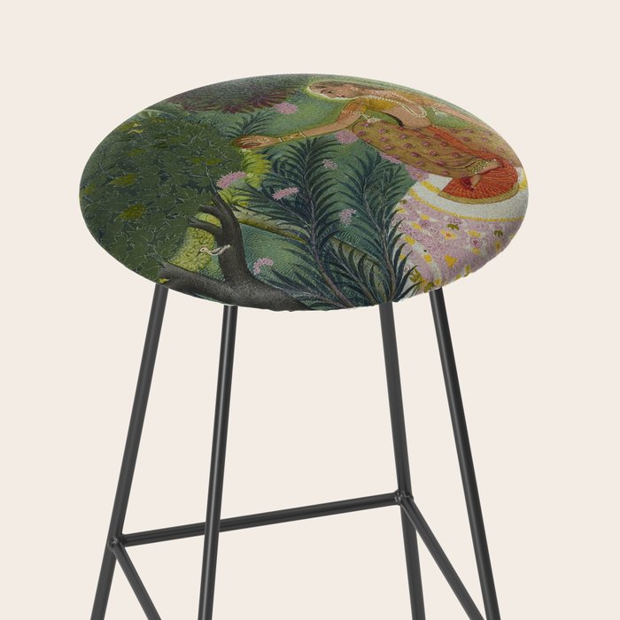 Indian Princess In Bird Garden Stool Gallery Image 2