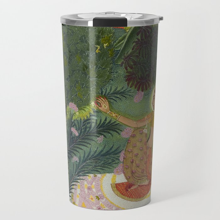 Indian Princess In Bird Garden Travel Mug Gallery Image 1