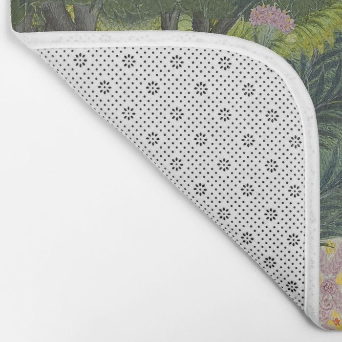 Indian Princess In Bird Garden Bath Mat Gallery Image 2