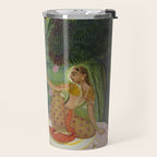 Indian Princess In Bird Garden Travel Mug Gallery Image 2