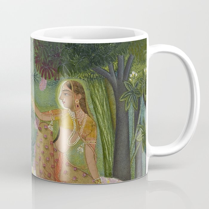 Indian Princess In Bird Garden Coffee Mug Gallery Image 1