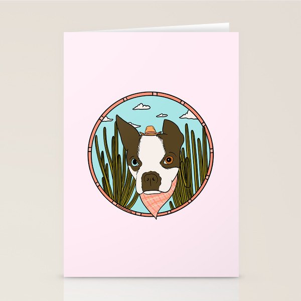Cowboy Dog- Clover Boston Stationery Card Gallery Image 1