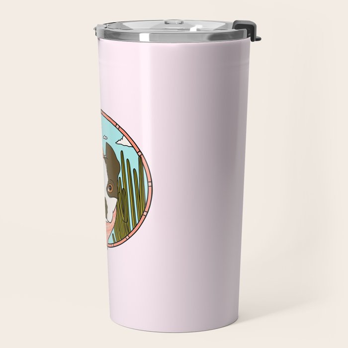 Cowboy Dog- Clover Boston Travel Mug Gallery Image 2