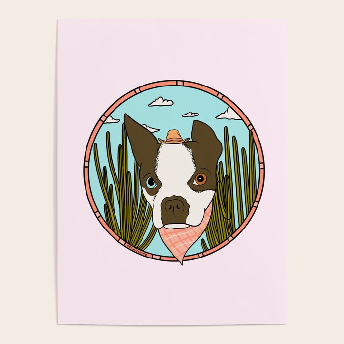 Cowboy Dog- Clover Boston Poster Gallery Image 4
