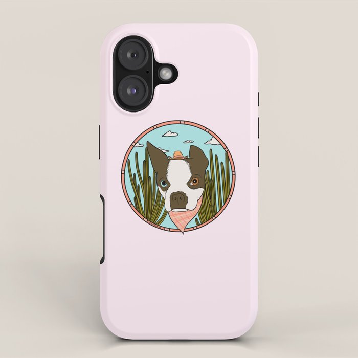 Cowboy Dog- Clover Boston iPhone Case Gallery Image 1