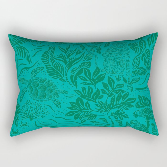 Costa Rica Vida Verde Rectangular Pillow Gallery Image 2