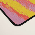 Electric Dopamine Burst Vibrant Abstract Pattern in Hot Pink, Red, Yellow Desk Mat Gallery Image 4