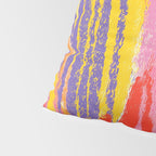Electric Dopamine Burst Vibrant Abstract Pattern in Hot Pink, Red, Yellow Pillow Sham Gallery Image 4