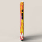 Electric Dopamine Burst Vibrant Abstract Pattern in Hot Pink, Red, Yellow iPhone Case Gallery Image 2