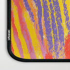 Electric Dopamine Burst Vibrant Abstract Pattern in Hot Pink, Red, Yellow Laptop Sleeve Gallery Image 3