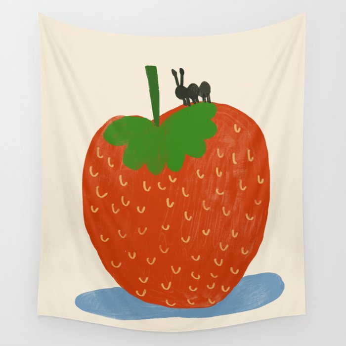 Strawberry Ant Wall Tapestry Gallery Image 1