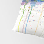 T-Rex Dinosaur Vomits Rainbow Pillow Sham Gallery Image 4