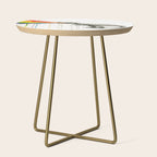 T-Rex Dinosaur Vomits Rainbow Side Table Gallery Image 1