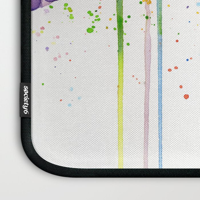 T-Rex Dinosaur Vomits Rainbow Laptop Sleeve Gallery Image 3